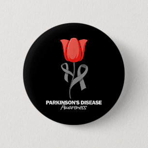 Bóton Redondo 5.08cm Doença de Parkinsons Sensibilização Abril Mês Tuli
