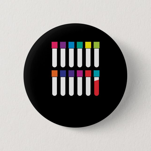 Bóton Redondo 5.08cm Doença Flebotomista do Vacutainer Sanguíneo Phlebo (Frente)