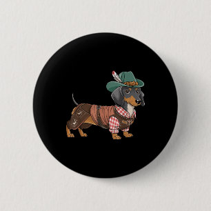 Bóton Redondo 5.08cm Dog Dachshund Bavarian Weiner Sausado _1