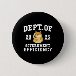 Bóton Redondo 5.08cm Doge D.o.g. e Departamento de Eficiência do Govern