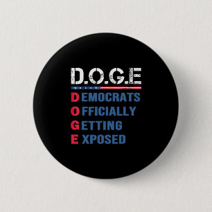 Bóton Redondo 5.08cm Doge D.o.g.e Departamento De Eficiência Governamen