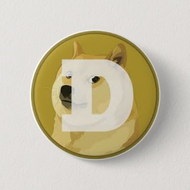 Bóton Redondo 5.08cm dogecoin botom (Frente)