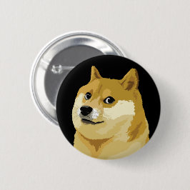 Bóton Redondo 5.08cm Dogecoin Doge Day To The Moon Stock Market Crypto