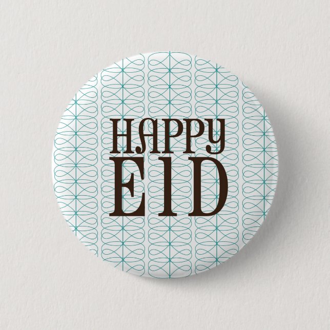 Bóton Redondo 5.08cm Dom feliz de Eid (Frente)