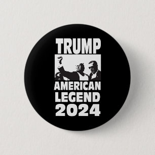 Bóton Redondo 5.08cm Don Trump 2024 à prova de bala nunca renove a lege