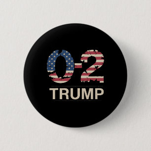Bóton Redondo 5.08cm Donald Trump 0-2 Lute Lute Lute Bandeira Dos EUA V