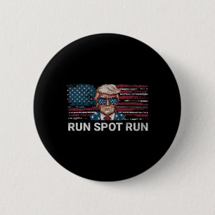 Bóton Redondo 5.08cm Donald Trump 2024 Corra Local Corra Divertido Repu