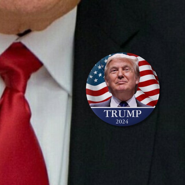 Bóton Redondo 5.08cm Donald Trump 2024 Pinback (Criador carregado)