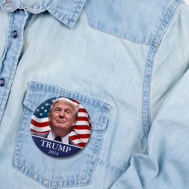 Bóton Redondo 5.08cm Donald Trump 2024 Pinback (Criador carregado)