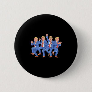 Bóton Redondo 5.08cm Donald Trump Dance 4 De Julho De Trump 2025
