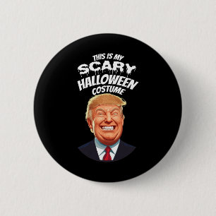 Bóton Redondo 5.08cm Donald Trump engraçado assustador presente de Hall