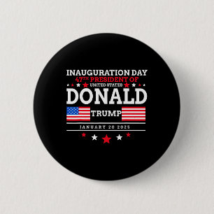 Bóton Redondo 5.08cm Donald Trump Ganhou A Inauguração Eleitoral 2024 H