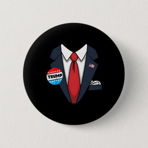 Bóton Redondo 5.08cm Donald Trump Halloween Costume Para Toddler Ki