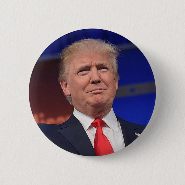 Bóton Redondo 5.08cm Donald Trump para o presidente (Frente)