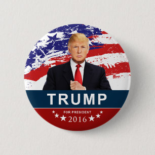 Bóton Redondo 5.08cm Donald Trump para Presidente 2016 Botão redondo d