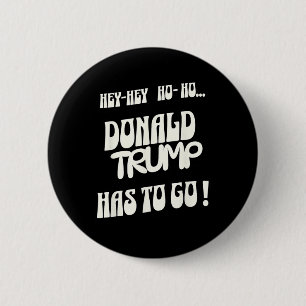 Bóton Redondo 5.08cm Donald Trump Tem Que Sair Não Ao Rei Não Ao Autori