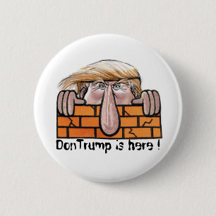 Bóton Redondo 5.08cm DonTrump está aqui!
