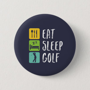 Bóton Redondo 5.08cm Dormir Golfe Engraçado Golfe e Golfe