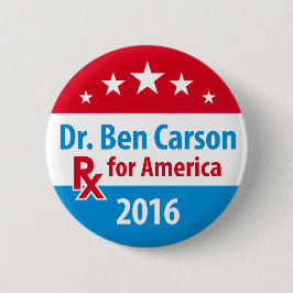 Bóton Redondo 5.08cm Dr. Ben Carson 2016 - prescrição para América