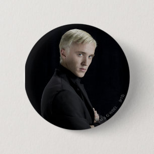 Bóton Redondo 5.08cm Draco Malfoy Braços Cruzados