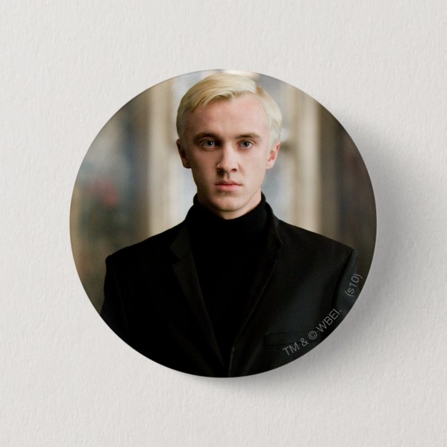 Bóton Redondo 5.08cm Draco Malfoy Frente a Frente (Frente)