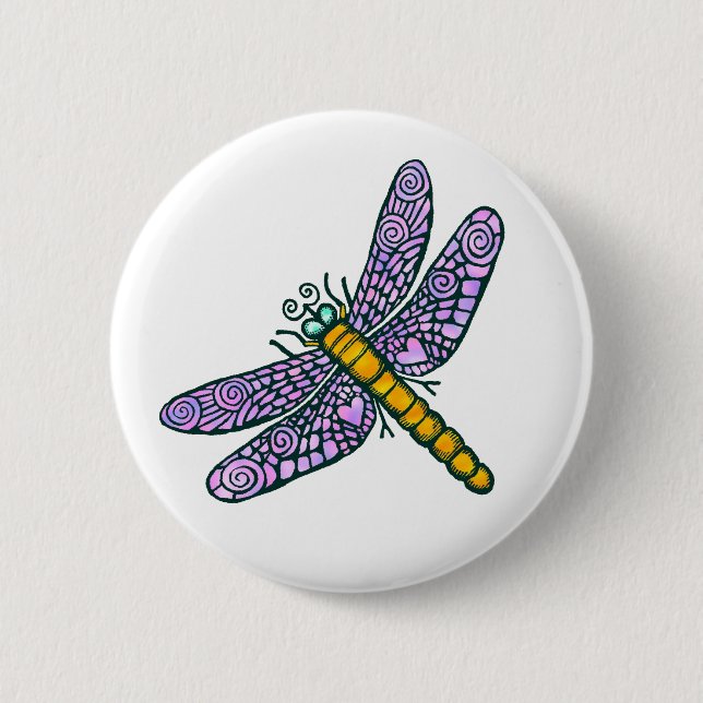Bóton Redondo 5.08cm Dragonfly (Frente)
