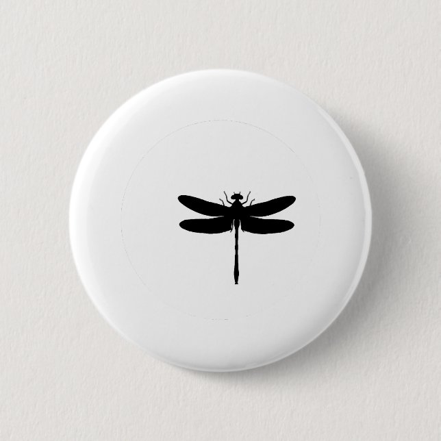 Bóton Redondo 5.08cm Dragonfly e Moon TSHIRT (Frente)