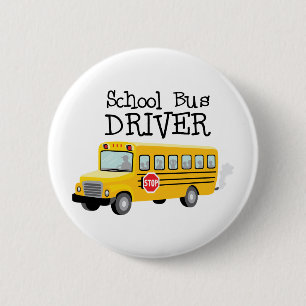 Bóton Redondo 5.08cm Driver de ônibus escolar