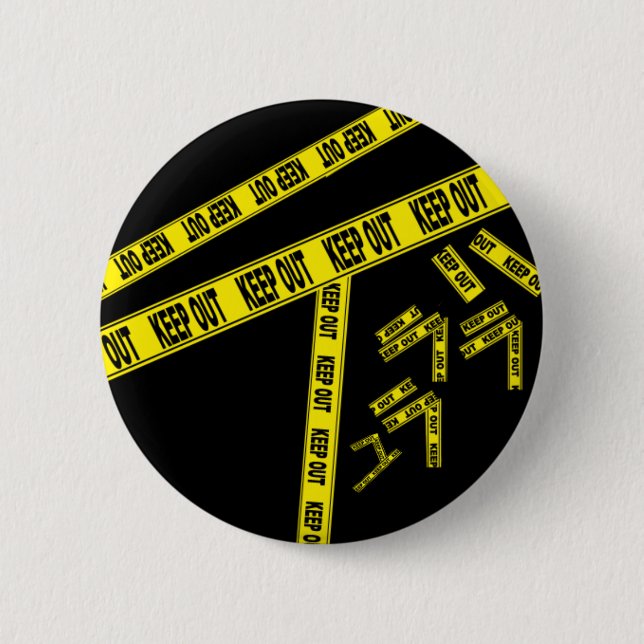 Bóton Redondo 5.08cm DRRR! MANTENHA PARA FORA o botão (Frente)