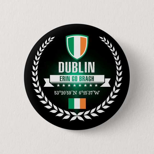 Bóton Redondo 5.08cm Dublin (Frente)