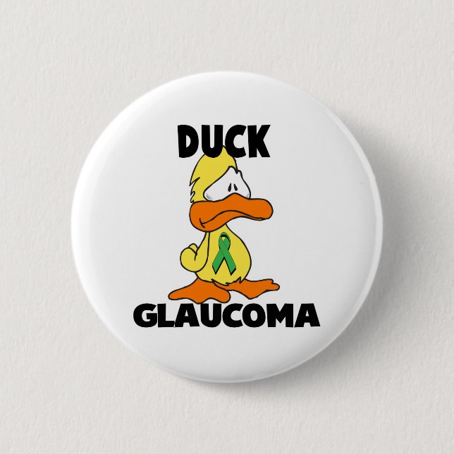 Bóton Redondo 5.08cm Duck Glaucoma (Frente)