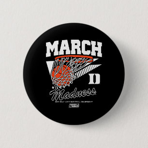 Bóton Redondo 5.08cm Duke Sketll - 2025 March Madness Sketll - Ncaa 