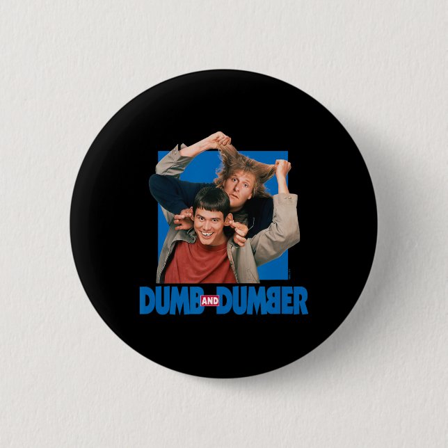 Bóton Redondo 5.08cm Dumb E Dumber - Lloyd Christmas E Harry Dunne (Frente)