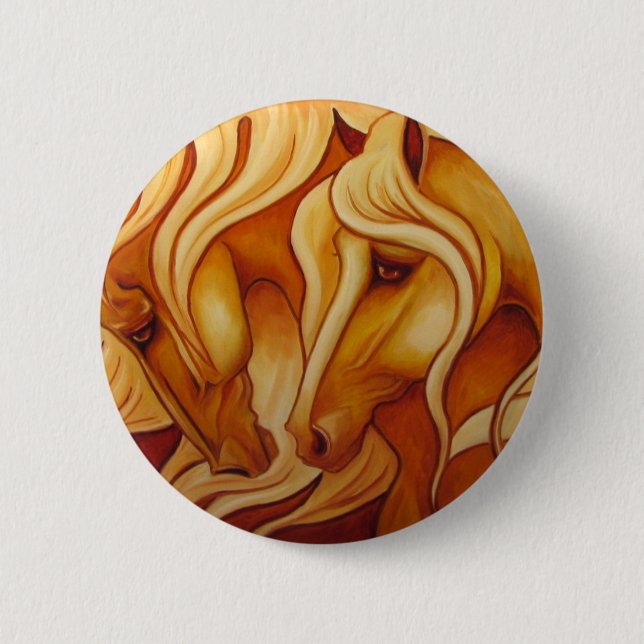 Bóton Redondo 5.08cm Duo dourado (Frente)