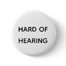 Duro de ouvir Sans preto e branco simples Serif Bu