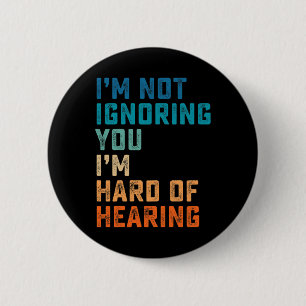 Bóton Redondo 5.08cm Duro De Vintagem Da Língua De Sinais ASL Surda Awa