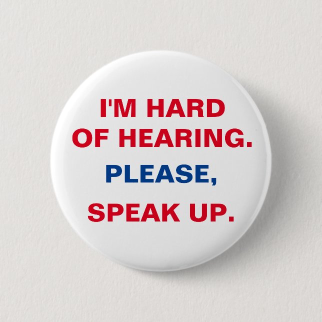 Bóton Redondo 5.08cm Duro do botão auditivo (Frente)