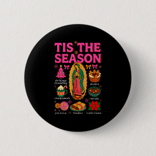 Bóton Redondo 5.08cm É a Temporada Pan Dulce de Comida de Natal Mexican