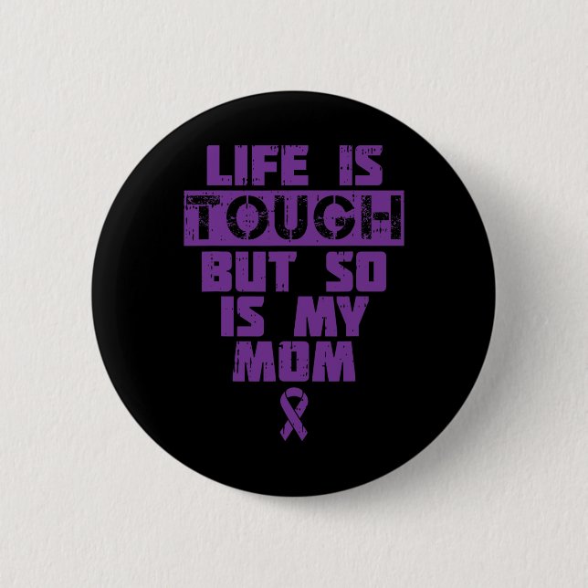 Bóton Redondo 5.08cm É Difícil Assim Como Minha Mãe Doença de Alzheimer (Frente)