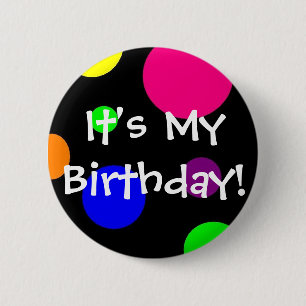 Bóton Redondo 5.08cm É meu aniversário!