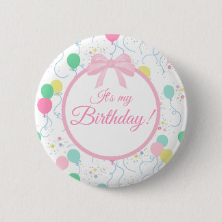 Bóton Redondo 5.08cm É Meu Aniversário Pin | Pin de Aniversário para Us