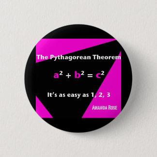 Bóton Redondo 5.08cm É tão fácil quanto 1, 2, botão de 3 Fuschia