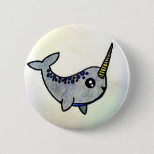 Bóton Redondo 5.08cm É um Narwhal!