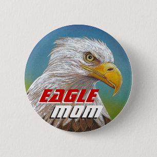 Bóton Redondo 5.08cm EAGLE SPIRIT - Botão Mãe
