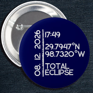 Bóton Redondo 5.08cm Eclipse Solar Personalizado 2026