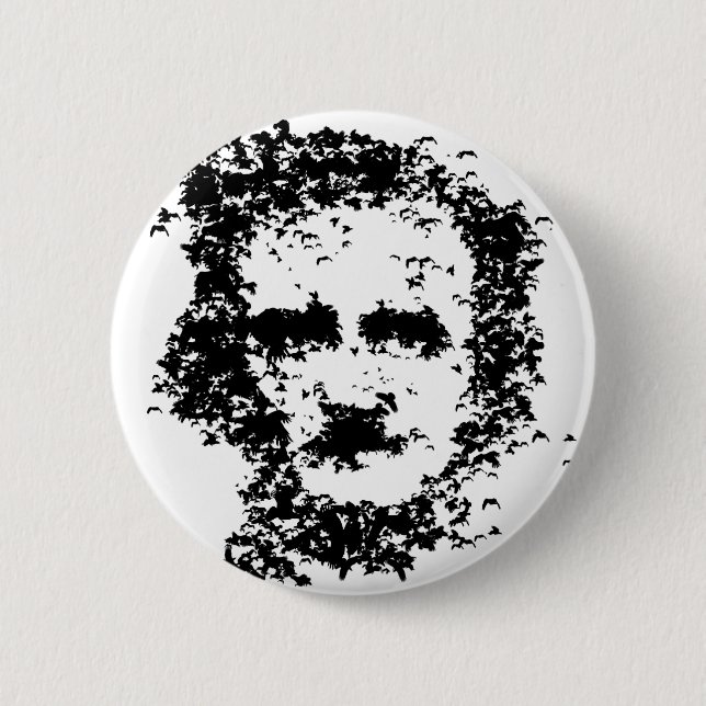Bóton Redondo 5.08cm Edgar Allan Poe (Frente)