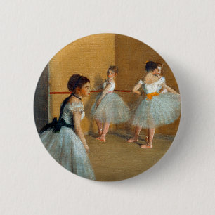 Bóton Redondo 5.08cm Edgar Degas A Dança Foyer na Ópera