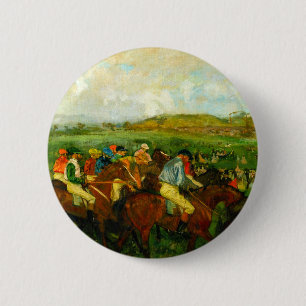 Bóton Redondo 5.08cm Edgar Degas Horseback Riding