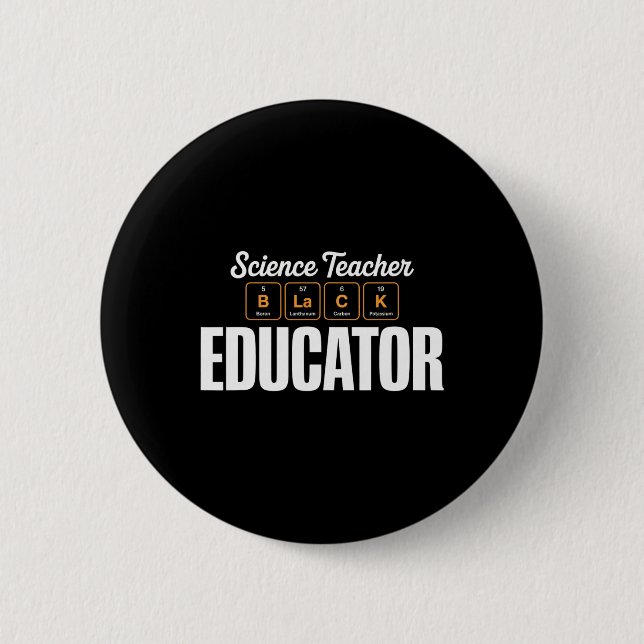 Bóton Redondo 5.08cm Educador de Professores de Ciências da Tabela Peri (Frente)