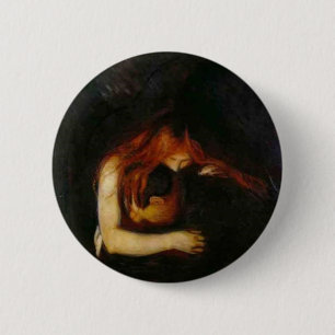 Bóton Redondo 5.08cm Edvard Munch - vampiro